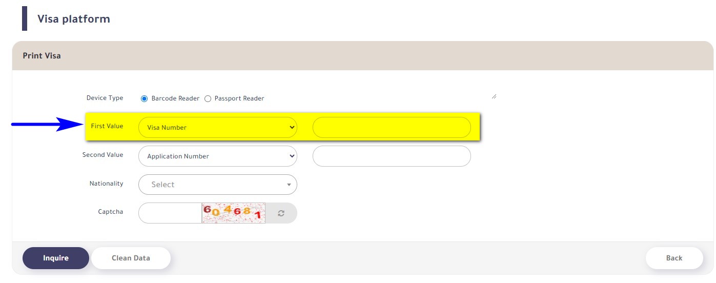 check saudi visa by application number