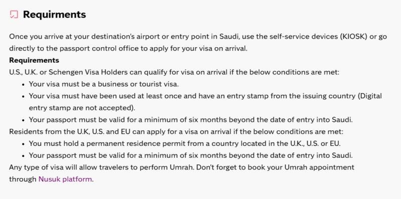 Saudi Arabia Visa for Nauruan Citizens