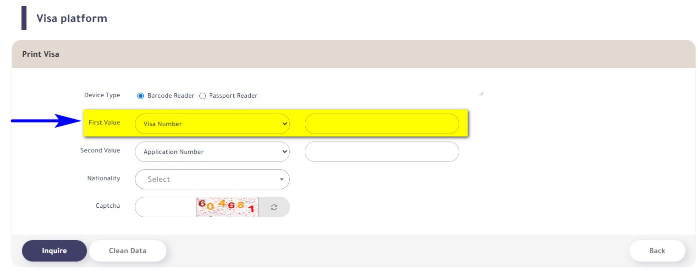 Saudi visa check step 5