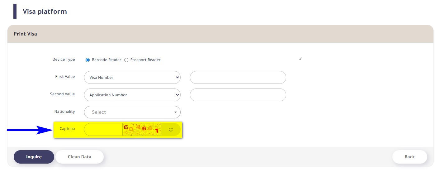 Saudi visa check step